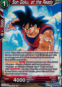 Son Goku, at the Ready