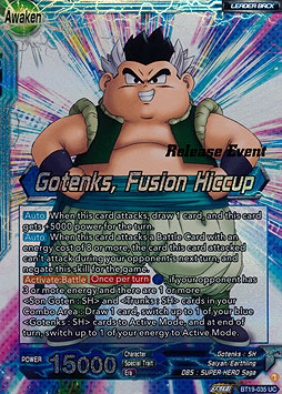 Son Goten & Trunks // Gotenks, Fusion Hiccup