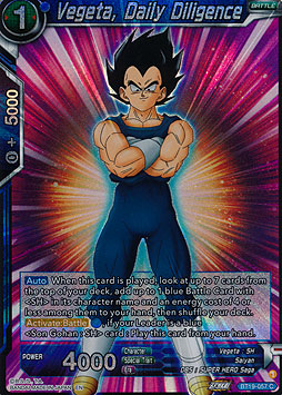 Vegeta, Daily Diligence