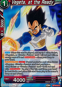 Vegeta, at the Ready