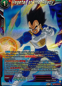 Vegeta, at the Ready