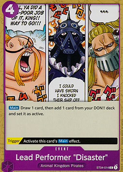 Lead Performer Disaster