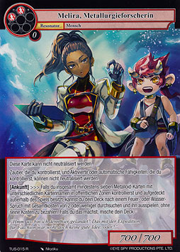 Melira, Metallurgieforscherin