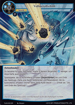 Vollmetallschild