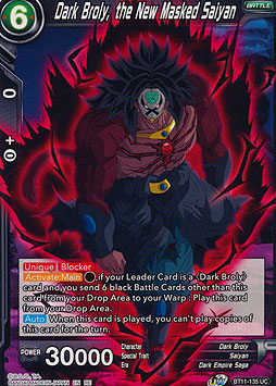 Dark Broly, the New Masked Saiyan
