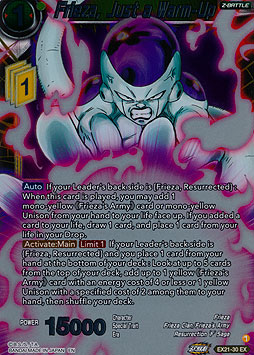 Frieza, Just a Warm-Up