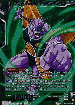 Ginyu, a Captain