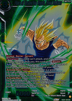 Prince of Destruction Vegeta, Proud Defiance