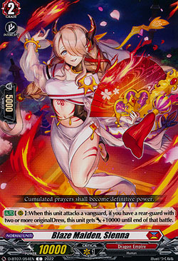 Blaze Maiden, Sienna