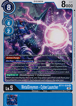 MetalGreymon + Cyber Launcher