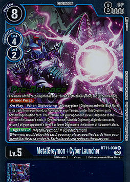 MetalGreymon + Cyber Launcher
