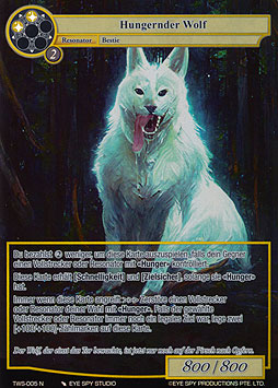 Hungernder Wolf