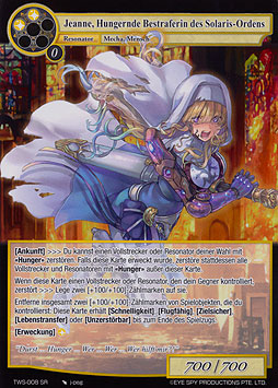 Jeanne, Hungernde Bestraferin des Solaris-Ordens
