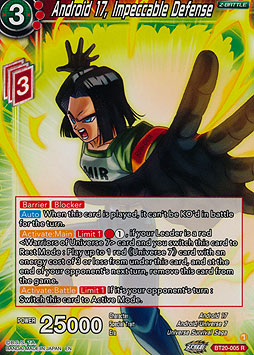 Android 17, Impeccable Defense
