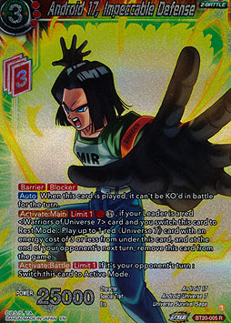 Android 17, Impeccable Defense