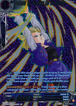 Android 18, Gearing Up for Battle