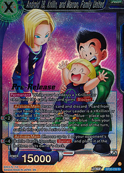 Android 18, Krillin, and Marron, Family United