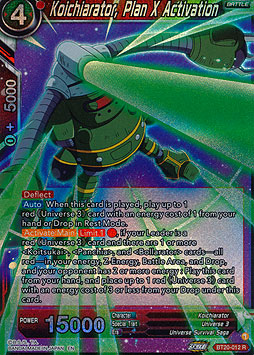 Koichiarator, Plan X Activation