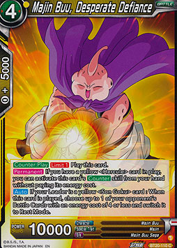 Majin Buu, Desperate Defiance