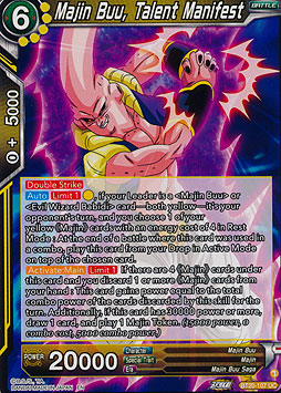 Majin Buu, Talent Manifest