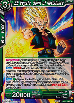SS Vegeta, Spirit of Resistance