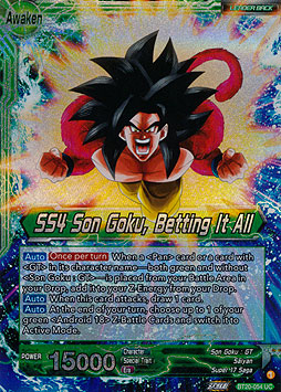 Son Goku // SS4 Son Goku, Betting It All