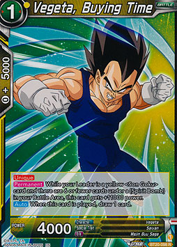 Vegeta, Buying Time