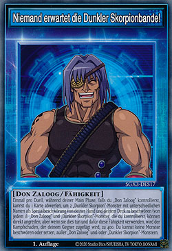 Niemand erwartet die dunkle Skorpionbande!