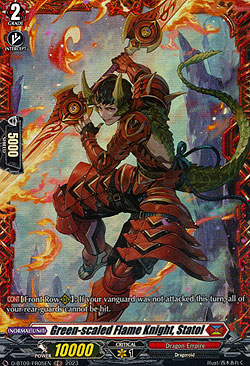 Green-scaled Flame Knight, Statol