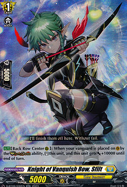 Knight of Vanquish Bow, Sfilt