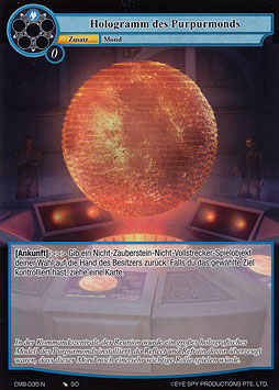 Hologramm des Purpurmonds