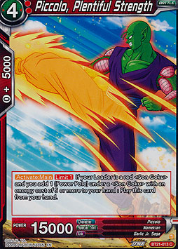 Piccolo, Plentiful Strength