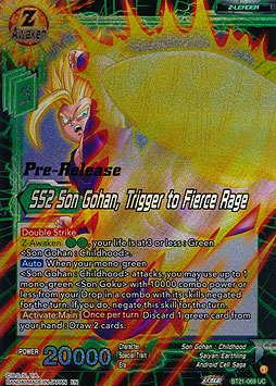 SS2 Son Gohan, Trigger to Fierce Rage