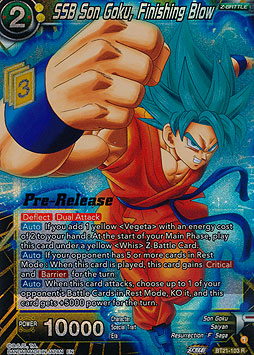 SSB Son Goku, Finishing Blow
