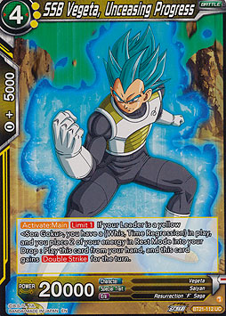 SSB Vegeta, Unceasing Progress