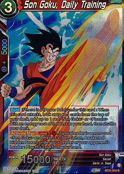 Son Goku, Daily Training