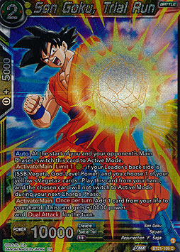 Son Goku, Trial Run
