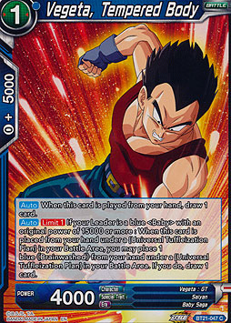 Vegeta, Tempered Body