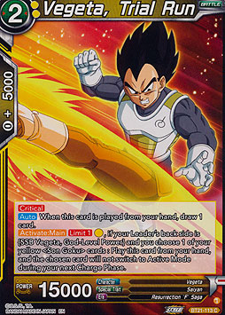 Vegeta, Trial Run - Wild Resurgence
