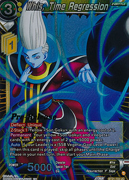 Whis, Time Regression
