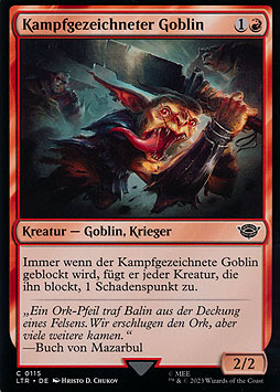 Kampfgezeichneter Goblin