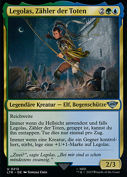 Legolas, Zähler der Toten