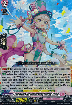 Full Marks for Exhilarating Energy, Trixie