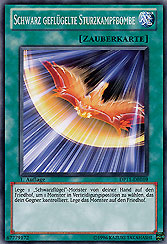 Schwarz geflügelte Sturzkampfbombe