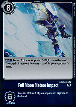 Full Moon Meteor Impact