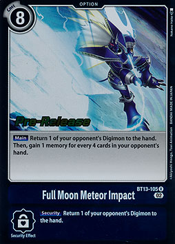 Full Moon Meteor Impact