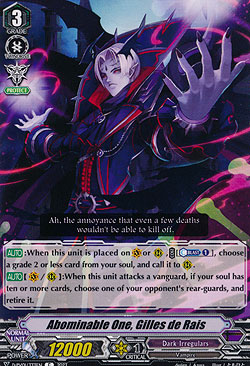 Abominable One, Gilles de Rais