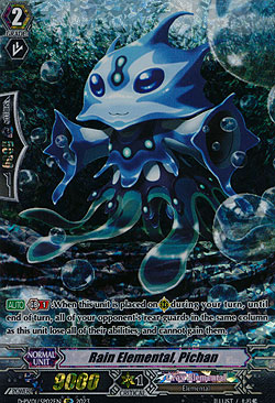 Rain Elemental, Pichan