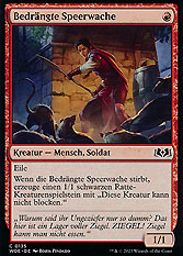 Bedrängte Speerwache