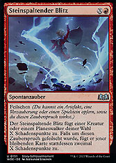 Steinspaltender Blitz